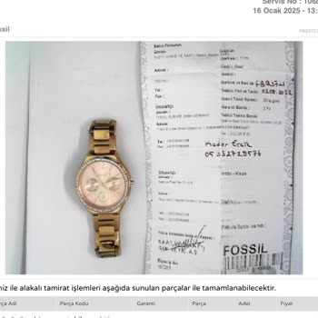 Su Geçirmez Saatin Su Geçirmesi Ve Yüksek Tamir Ücreti