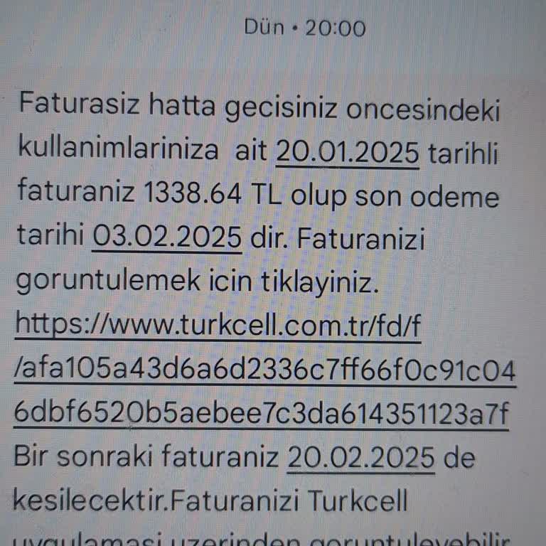 Turkcell'den Beklenmedik Fatura Şoku
