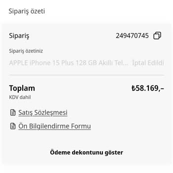 İndirimli Telefon Siparişi İptali Ve Puan Kaybı Sorunu