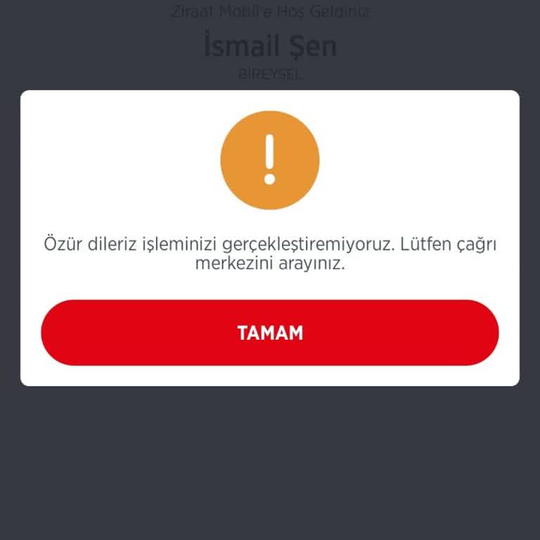 Ziraat Mobil'de Şüpheli İşlem Blokesi Mağduriyeti