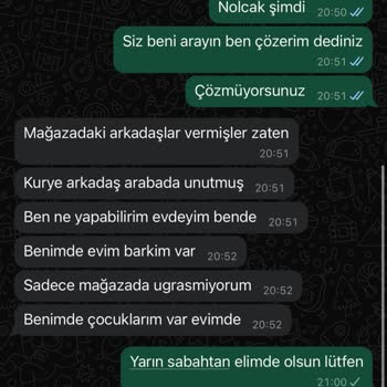 Eksik Ürün Ve Saygısız Hizmet Sorunu