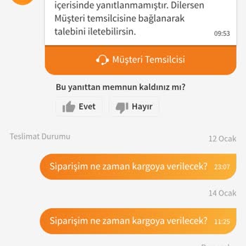 Trendyol'dan Aldığım Ürün 1 Aydır Kargoya Verilmiyor
