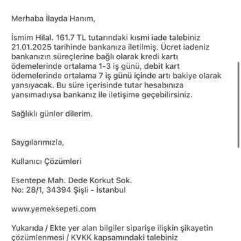 Yanlış Teslimat Ve Eksik İade Sorunu