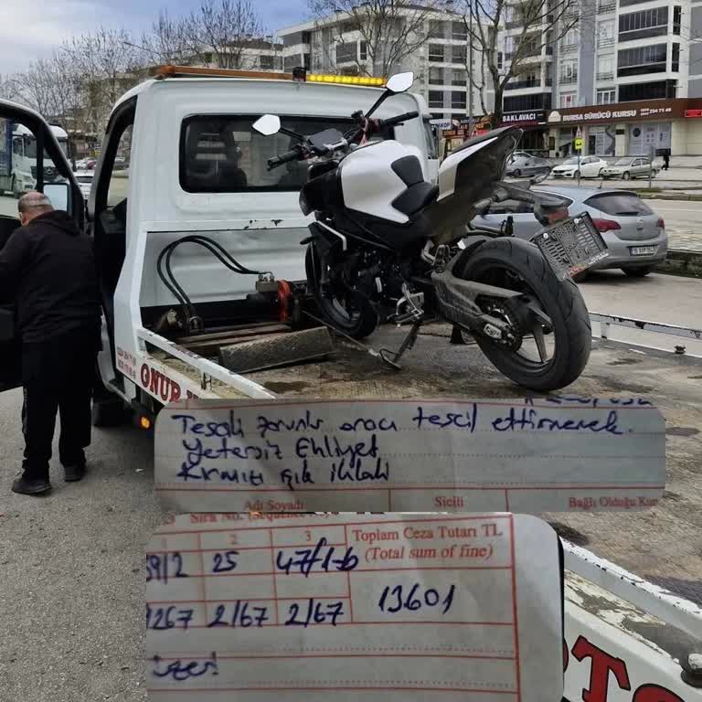 Tescil Sorunu Nedeniyle Bağlanan Yeni Motor