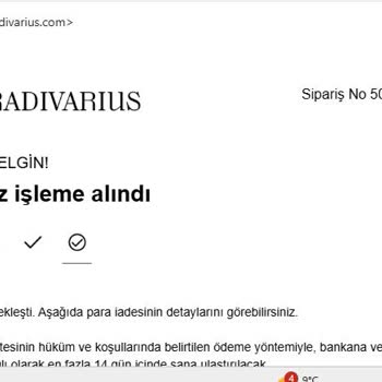 Stradivarius Teslim Edilmeyen Ürünleri İade Ediyor