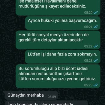 Havalimanı Burger King'de Kiosk Sorunu Ve İade Problemi