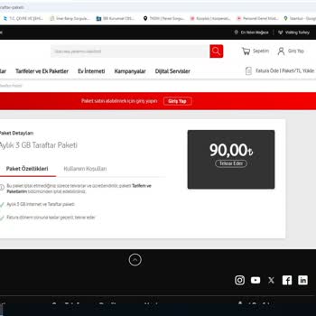 Vodafone Ek Paket Ücretlendirme Hatası