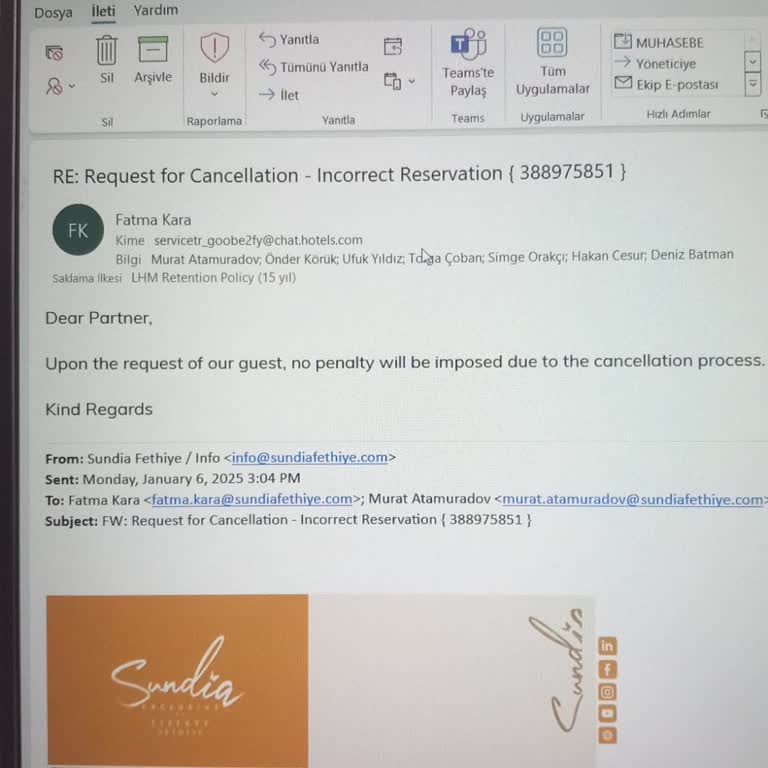 Yanlış Rezervasyon İptali Ve İade Sorunu