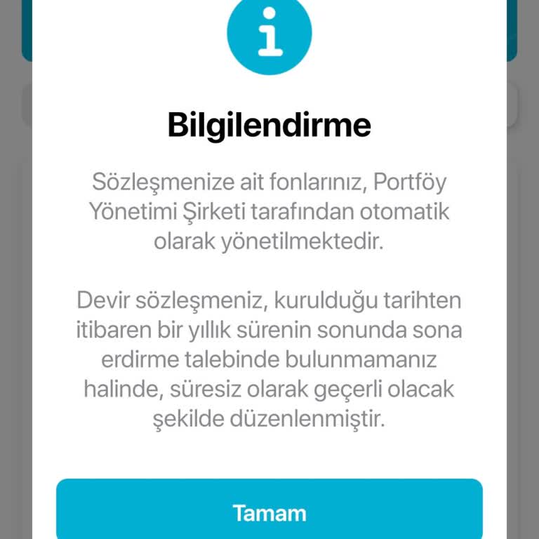 Portföy Yönetim Hatası: Devir İşlemi İptali Talebi