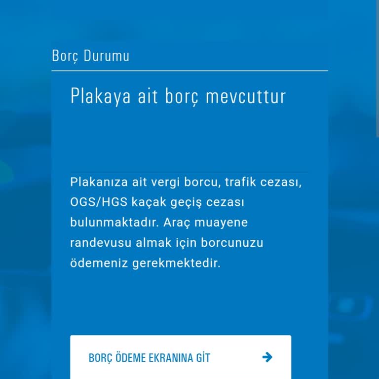 Ödenmiş Borç Nedeniyle Muayene Sırası Alamıyorum