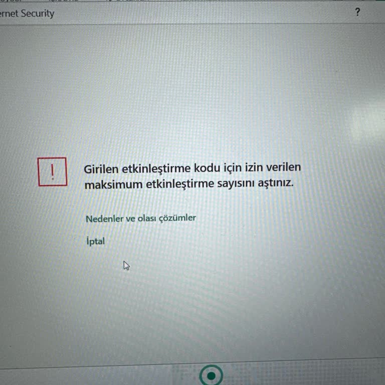 Kaspersky Lisans Sorunu Ve İletişim Eksikliği