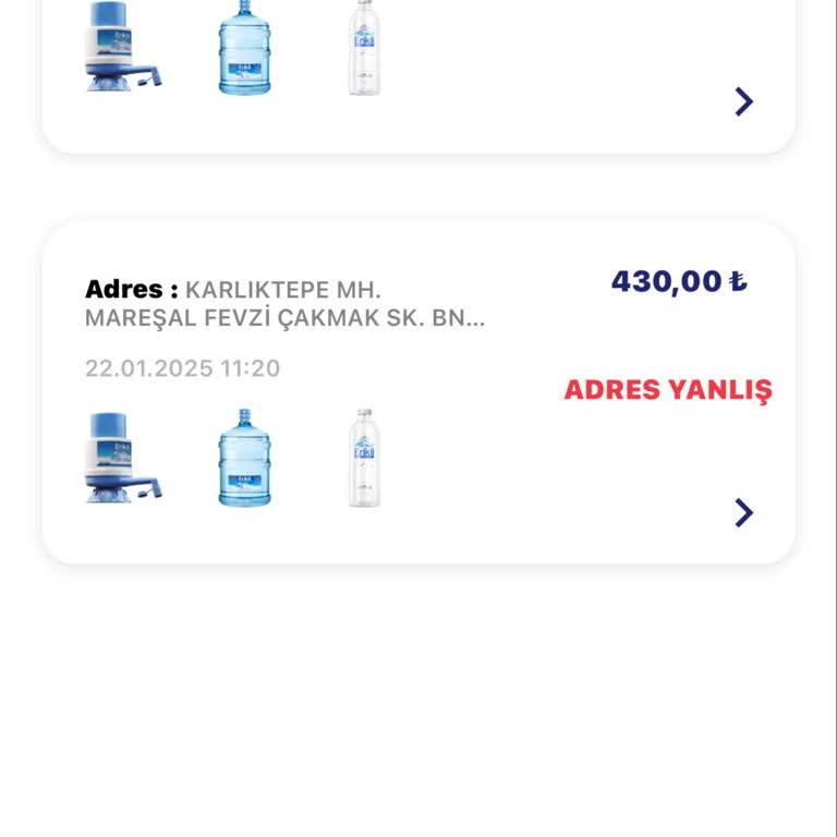 Erikli Su Siparişi Sorunu Ve Kötü Müşteri Hizmeti