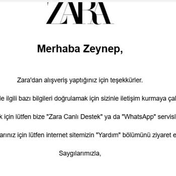 Zara'dan Kişiselleştirilmiş Ürün Teslimatında Büyük Gecikme