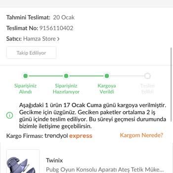 Trendyol Express Kargo Teslimatında Gecikme Ve Sorunlar