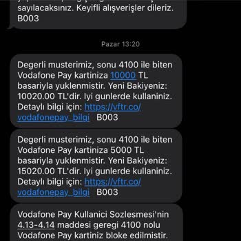 Vodafone Pay Hesabımda Bloke Ve Gecikmeli İade Sorunu