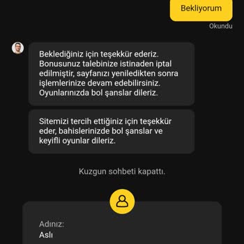 Bonus Kullanamama Ve Çekim Sorunları