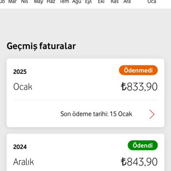 Vodafone Uygulaması İle Ödenmeyen Fatura Sorunu