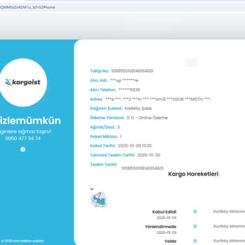 Kargoist İle Teslim Edilmeyen Ürün Ve İade Sorunu