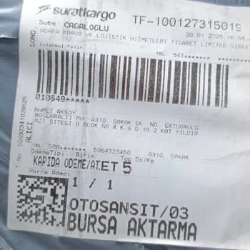 Boş Gelen Kargo Ve İade Talebi