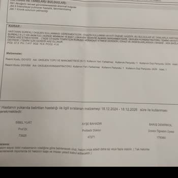 Hastane İhmali: Oksijen Makinesi Kaydı Yapılmadı