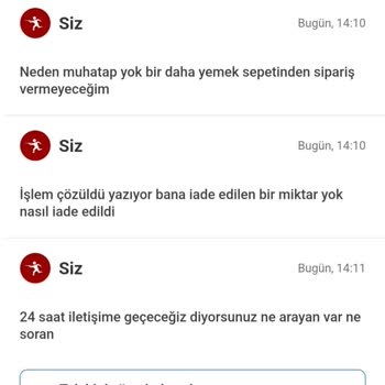 Yemek Sepeti'nde Geri Ödeme Sorunu Ve İletişim Eksikliği