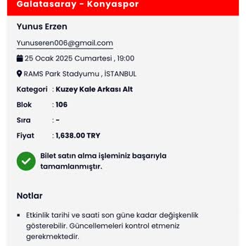 Destek Ekibinden Yanıtsız Kalan Bilet Transferi Sorunu