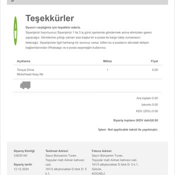Dyson'un Garanti Sürecindeki Hayal Kırıklığı