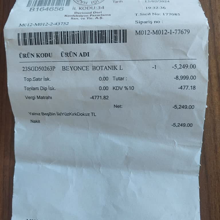 Derimod'dan Aldığım Pardösü İlk Kullanımda Yırtıldı, Para İadesi İstiyorum