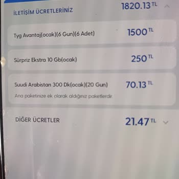 Otomatik Paket Aktivasyonu Ve Yüksek Fatura Şikayeti