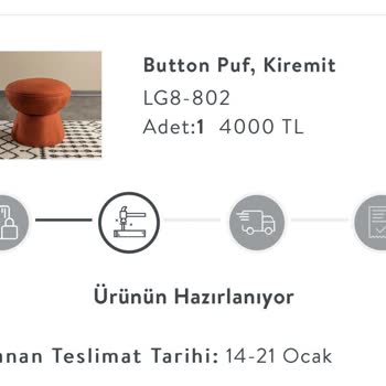 Vivense'den Aldığım Puf Koltuk Bir Aydır Kargoya Verilmedi