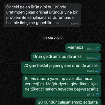 V***** Klima Sürekli Arızalanıyor Ve Değişim Talebi
