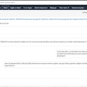 Amazon'un Yurt Dışı Siparişlerdeki Sorumluluğu