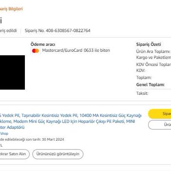 Amazon'un Yurt Dışı Siparişlerdeki Sorumluluğu