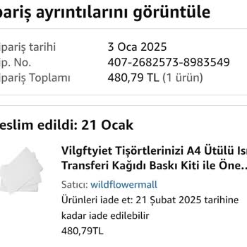 Amazon'dan Alınan Üründe Beklenmedik Vergi Sürprizi