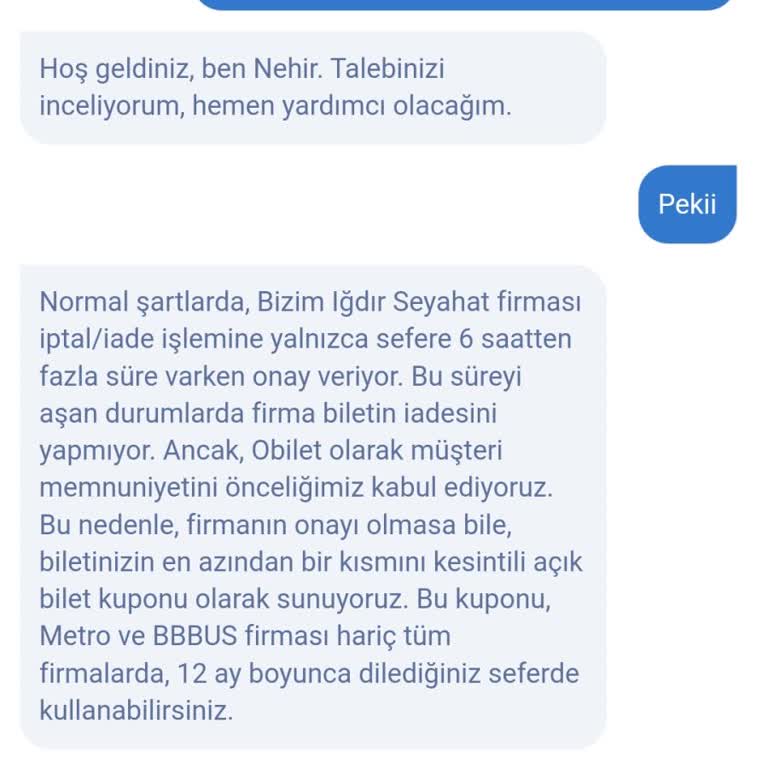 Obilet İade Sürecinde Yaşanan Sorunlar
