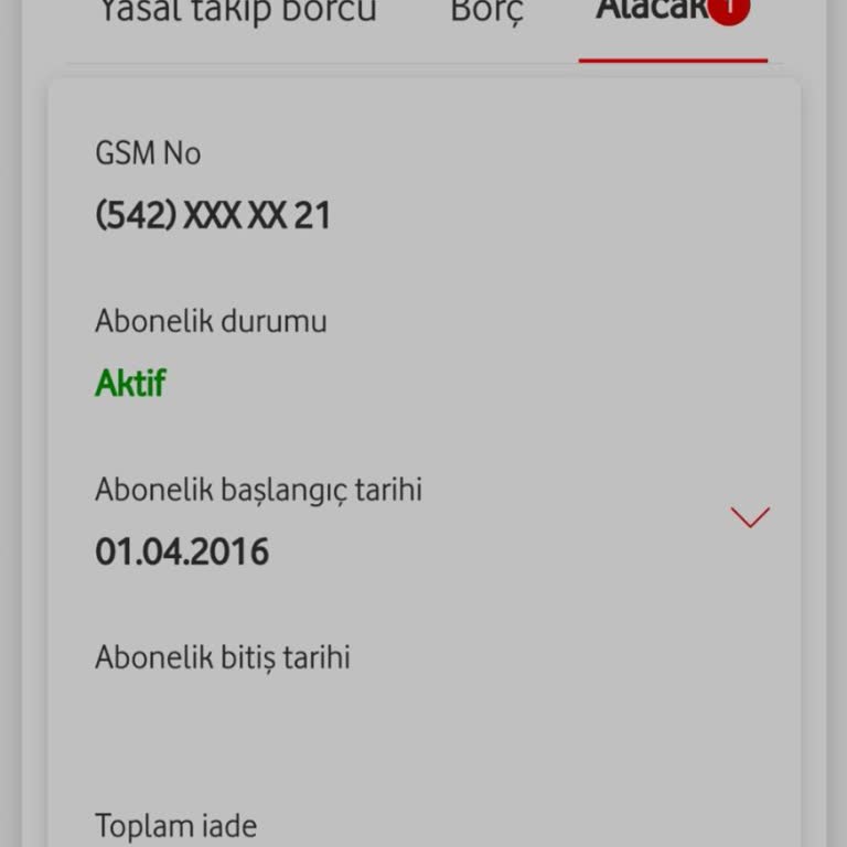 Vodafone'da Bitmeyen İade Ve Borç Sorunu