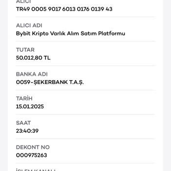 Bybit TR'de Para Transferi Sorunu Ve Cevapsızlık