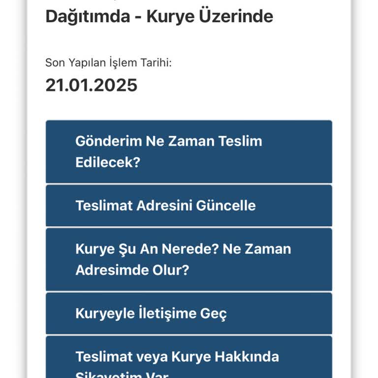 AGT Kurye İle Teslimat Sorunu