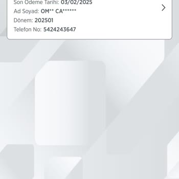 Beklenmedik Fatura Şoku