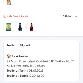 Eksik Sipariş Ve İade Sorunu