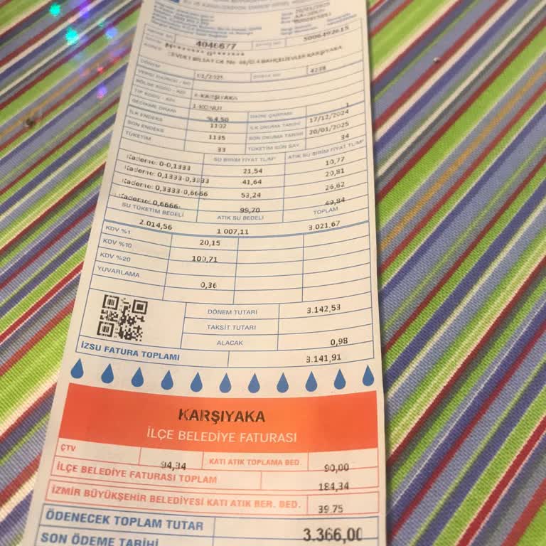 Fahiş Su Faturası Şoku: İki Kişilik Aileye 3366 TL