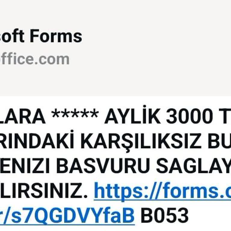 Şüpheli Burs Mesajı Ve Kişisel Bilgilerin Güvenliği Hakkında Uyarı