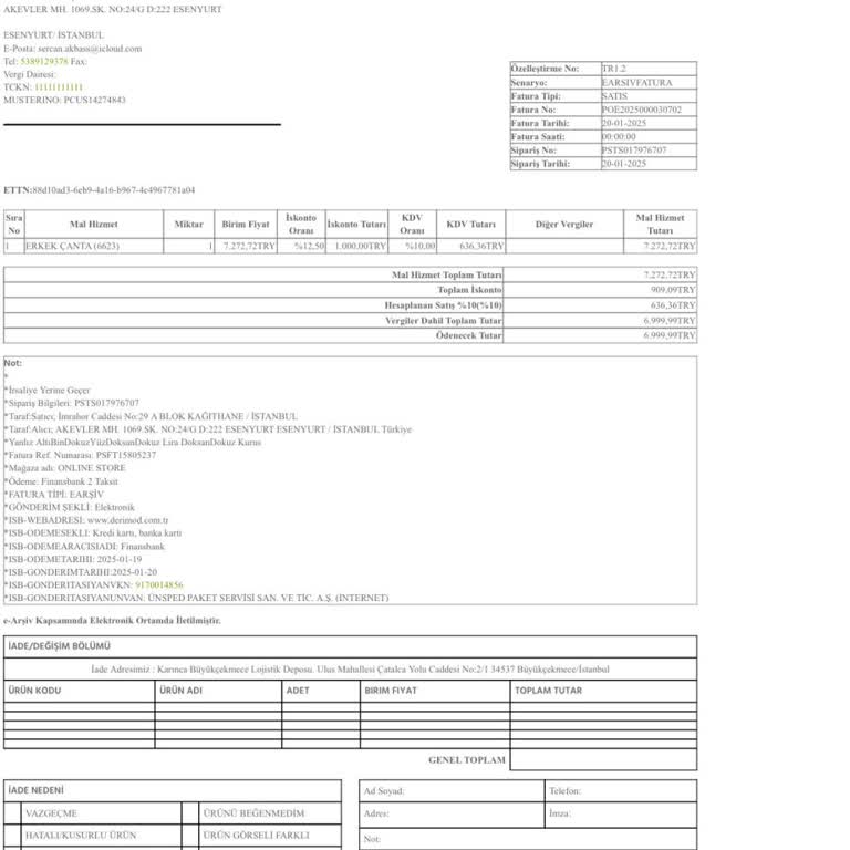 Mağaza Teslimatında Yaşanan Sorun Ve Yetersiz Müşteri Hizmetleri