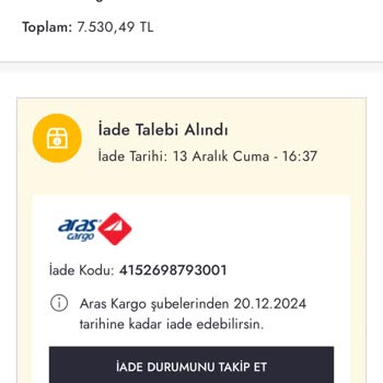 Boyner'de İade Sürecinde Yaşanan Sorun