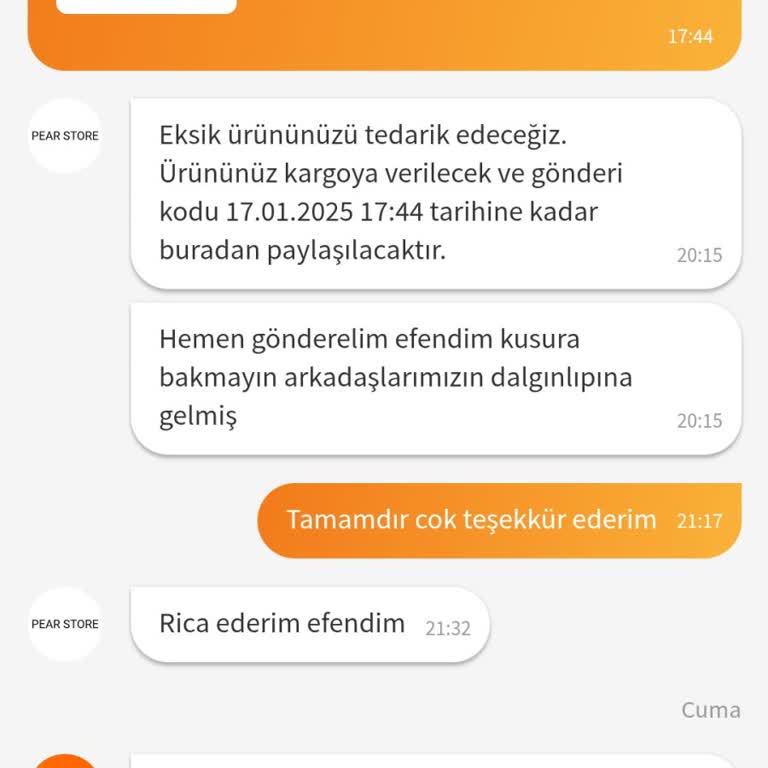 Eksik Ürün Teslimatı Ve Yanıltıcı Satıcı İletişimi