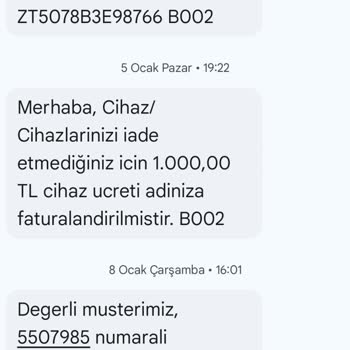 Modem Ücretleri Ve Yanlış Faturalandırma Sorunu