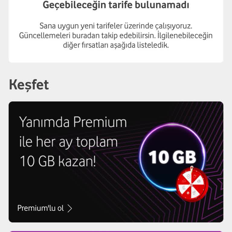 Vodafone Yanıltıcı Tarife Sorunu