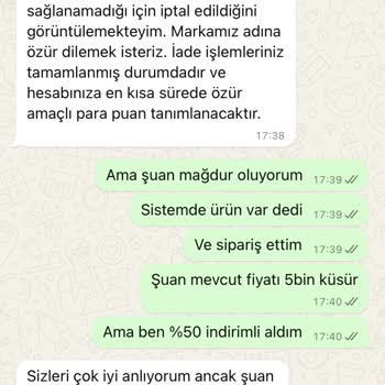 İndirimli Ürün Neden İptal Edildi?