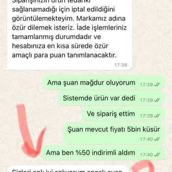 İndirimli Ürün Neden İptal Edildi?
