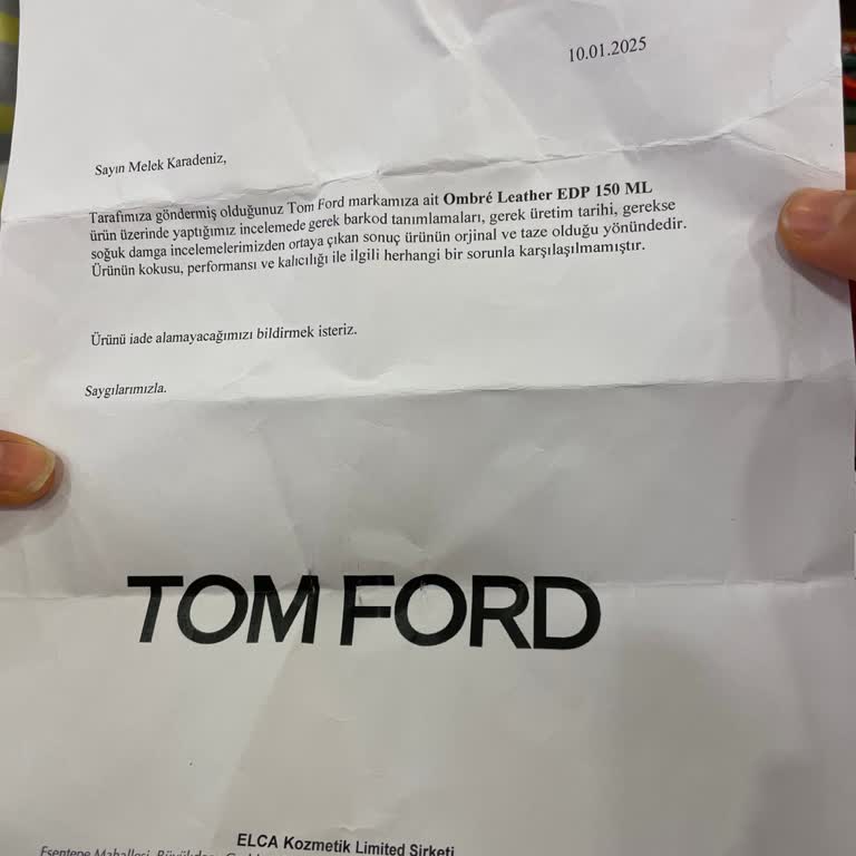 Boyner'den Alınan Parfümde Kalıcılık Sorunu